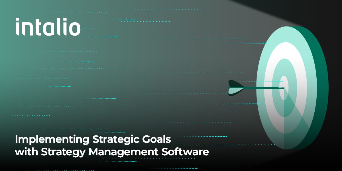 Implementing Strategic Goals with Strategy Management Software to create and link goals, initiatives, and projects.