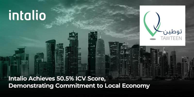 Intalio Achieves a 50.5% ICV Score, Demonstrating Commitment to the Local Economy in Qatar, contributing to supporting the local economy